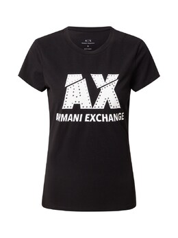 Armani Exchange: Чёрная футболка 