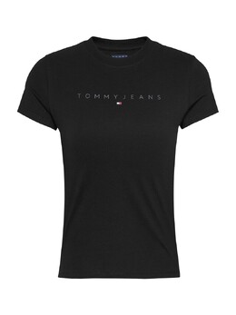 Tommy Jeans: Чёрная футболка 