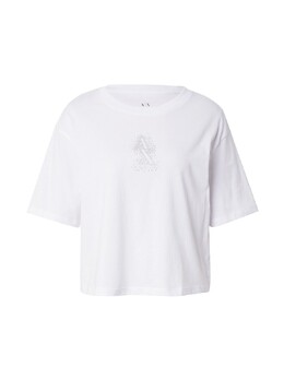 Armani Exchange: Белая футболка 