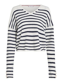 Tommy Hilfiger: Белый свитер 