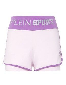 Plein Sport: Фиолетовые шорты 