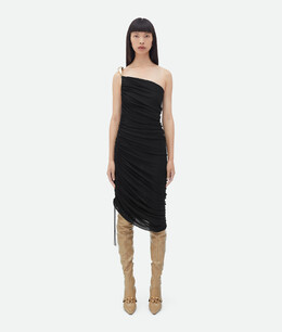 Bottega Veneta: Чёрное платье 