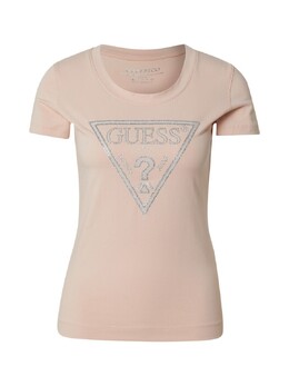 GUESS: Розовая футболка 