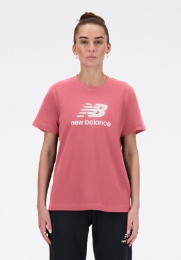 New Balance: Розовая футболка 