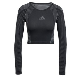 adidas Performance: Чёрный свитшот 