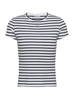 Tommy Jeans: Белая футболка  Essential