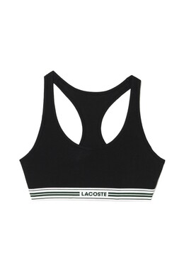 Lacoste: Чёрный бюстгальтер 