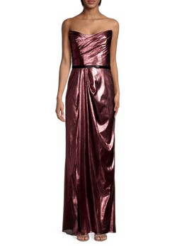 Marchesa: Платье с поясом 