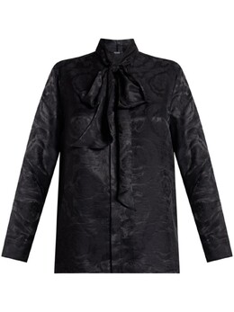 Versace: Рубашка  Barocco с бантом