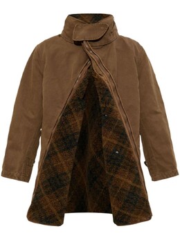 Burberry: Коричневый пуховик 