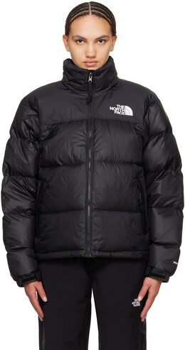 The North Face: Чёрный пуховик  Nuptse