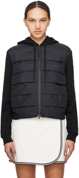 Moncler: Чёрный пуховик 