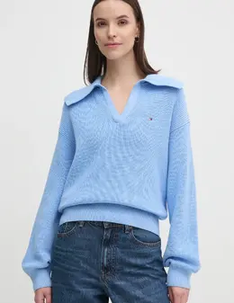 Tommy Hilfiger: Синий свитер 