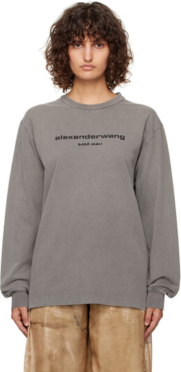 Alexander Wang: Футболка с длинным рукавом 