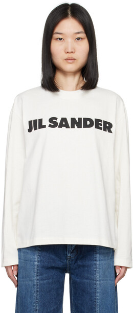 Jil Sander: Футболка с длинным рукавом 