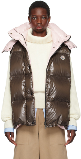 Moncler: Коричневый жилет  Luzule