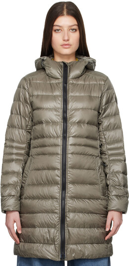 Canada Goose: Зелёный пуховик  Cypress