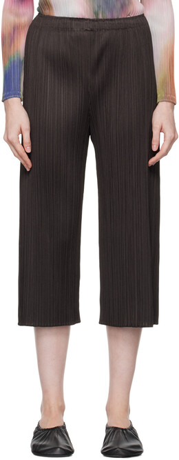 Pleats Please Issey Miyake: Чёрные брюки 