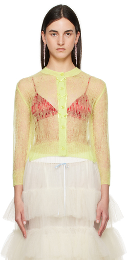 Simone Rocha: Зелёный кардиган 