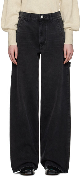 Isabel Marant Étoile: Чёрные джинсы 