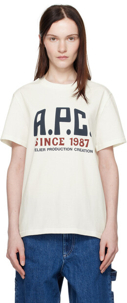 A.P.C.: Футболка с принтом 