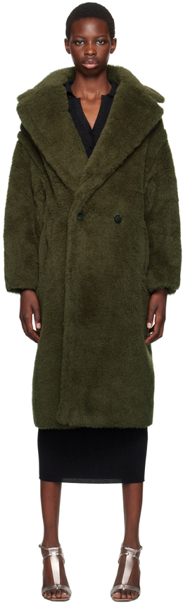 Max Mara: Зелёное пальто 