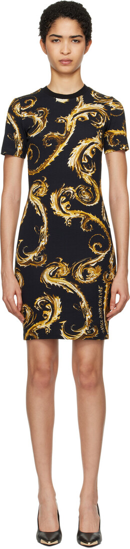 Versace Jeans Couture: Чёрная футболка 