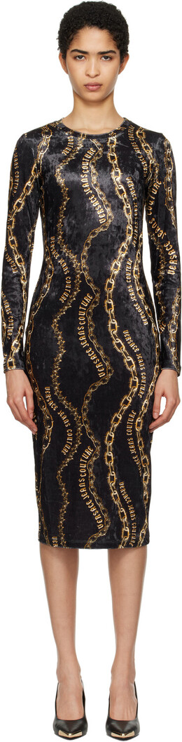 Versace Jeans Couture: Чёрное платье 