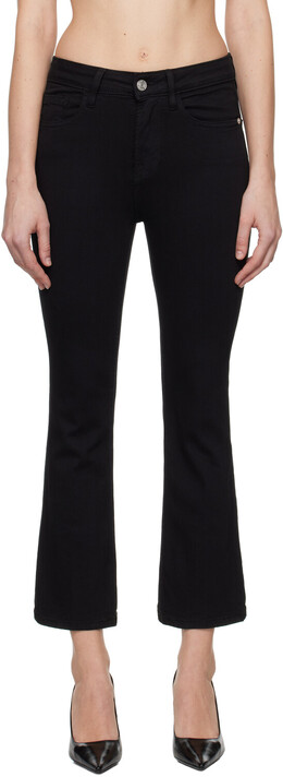 Frame: Чёрные джинсы  Le Crop Mini Boot