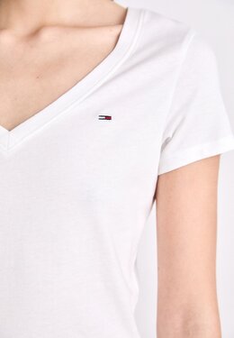 Tommy Jeans: Футболка с v-образным вырезом 