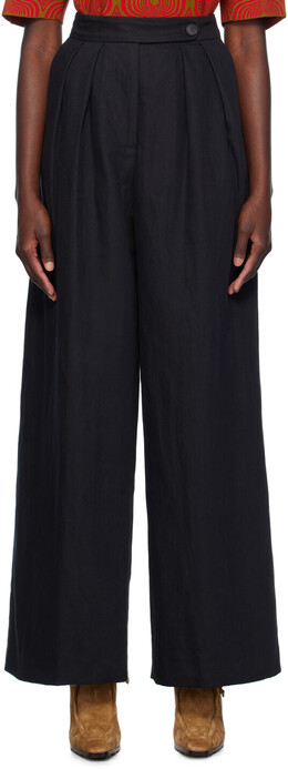Dries Van Noten: Чёрные брюки 