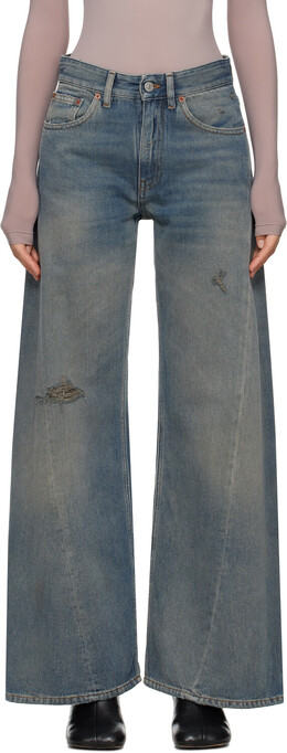 MM6 Maison Margiela: Синие джинсы 