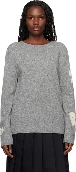 Comme Des Garcons Shirt: Серый свитер 