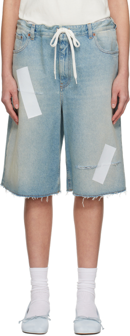 MM6 Maison Margiela: Синие шорты 
