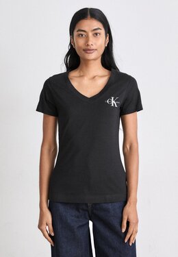 Calvin Klein Jeans: Футболка с v-образным вырезом 
