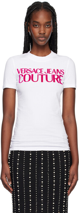 Versace Jeans Couture: Белая футболка 