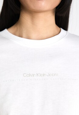 Calvin Klein Jeans: Белая футболка 