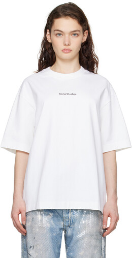 Acne Studios: Белая футболка 