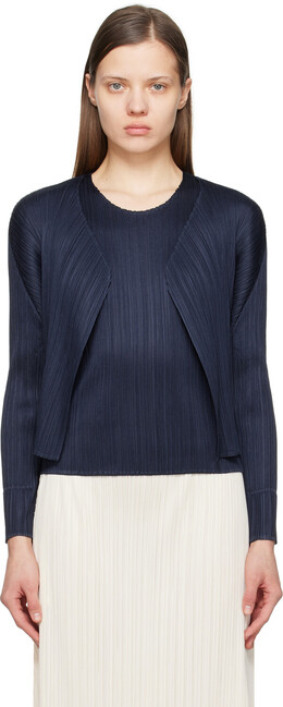 Pleats Please Issey Miyake: Многоцветный кардиган 