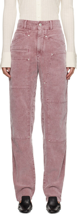 Isabel Marant Étoile: Розовые брюки 