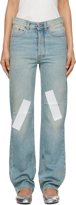 MM6 Maison Margiela: Синие джинсы 