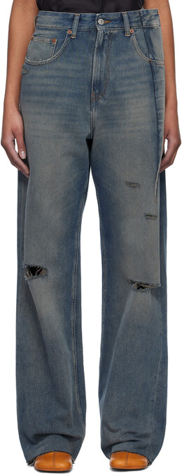 MM6 Maison Margiela: Синие джинсы 