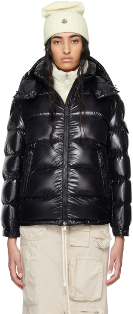 Moncler: Чёрная куртка  Maire