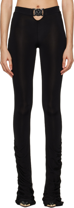 Versace Jeans Couture: Чёрные легинсы 