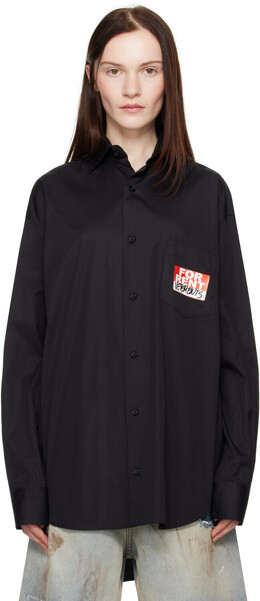 Vetements: Чёрная рубашка 