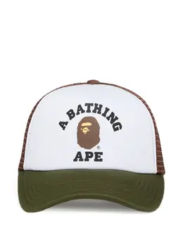 A BATHING APE®: Коричневая кепка 