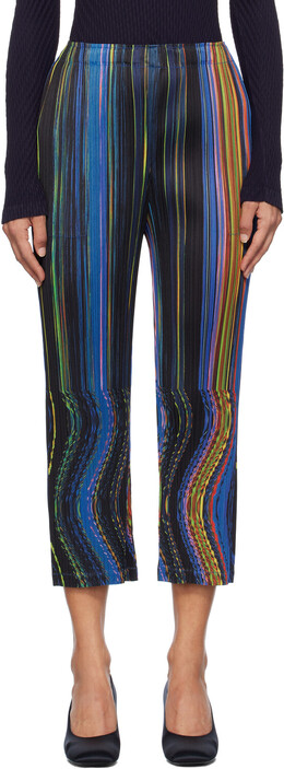 Pleats Please Issey Miyake: Чёрные брюки 