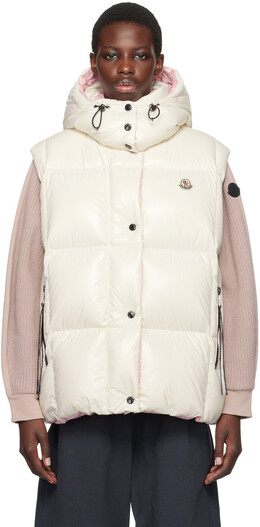 Moncler: Белый жилет  Luzule