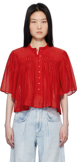 Isabel Marant Étoile: Красная блуза 