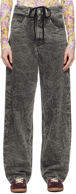 MM6 Maison Margiela: Серые джинсы 